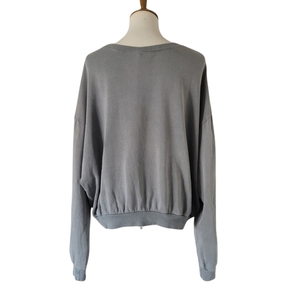 Vintage - 90s General Mills Character Gray Cropped Sweatshirt - Picture 4 of 5